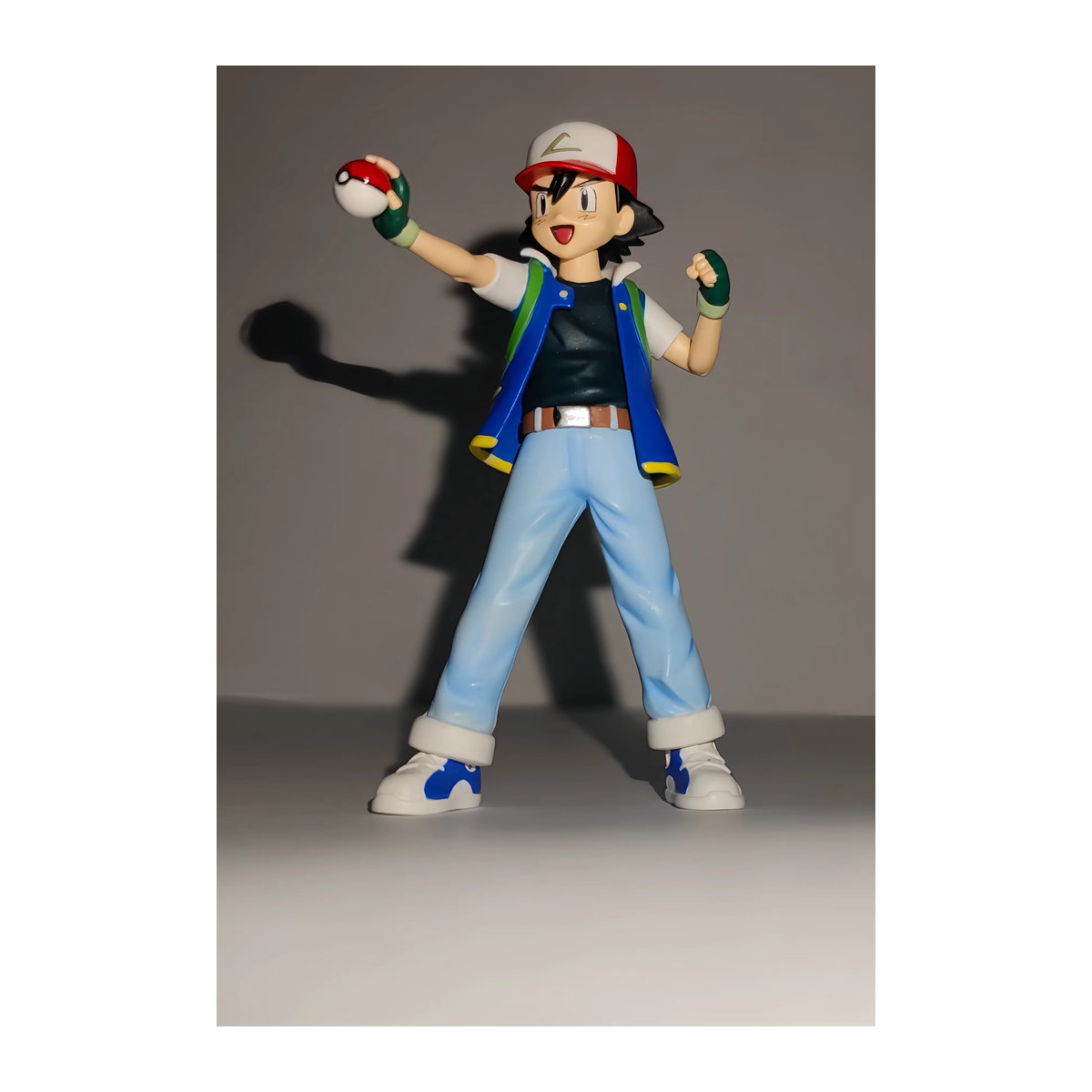 Pokemon Ash Ketchum Anime Figur aus Kunststoff, mehrfarbig, Höhe: 13 cm - Bild 3