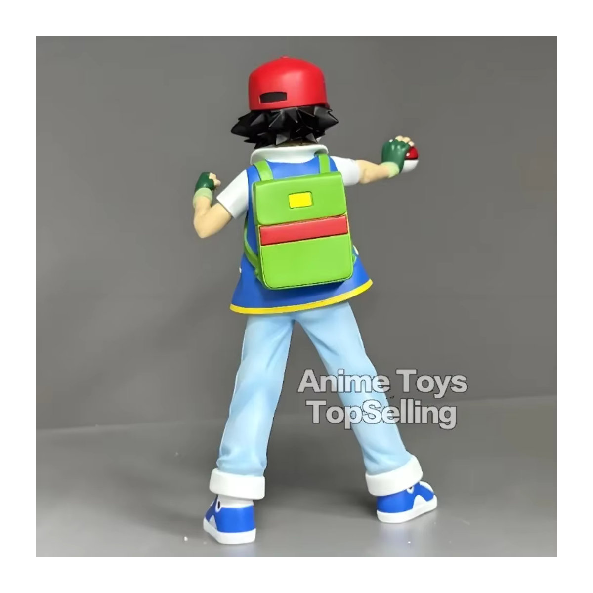 Pokémon Ash Ketchum Anime Figur aus PVC, mehrfarbig, Höhe: 13 cm - Bild 3