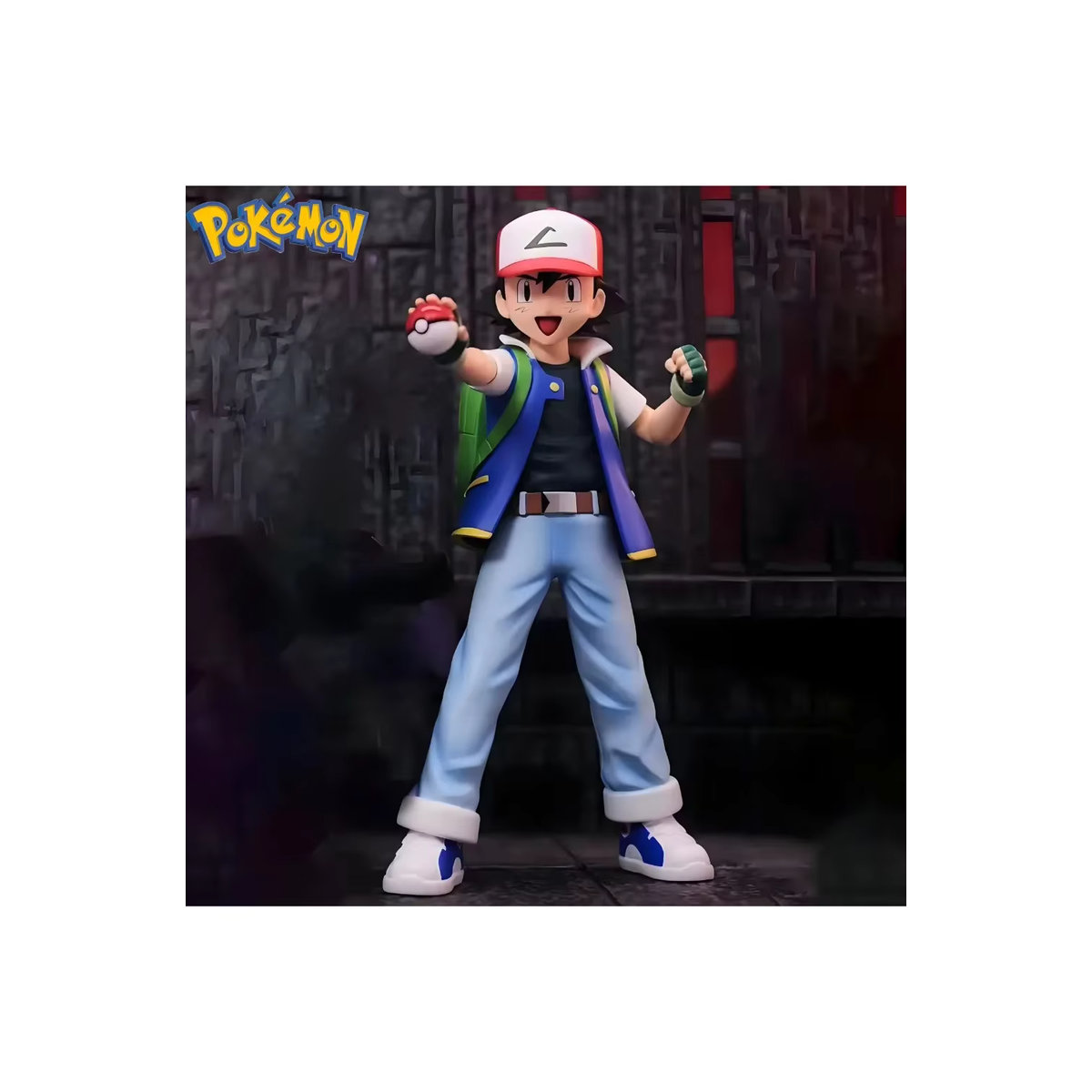 Pokémon Ash Ketchum Anime Figur aus PVC, mehrfarbig, Höhe: 13 cm - Bild 4