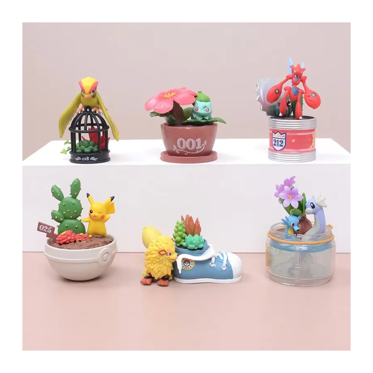 Pokemon Bonsai Szene Blind Box Miniatur Figuren als Sammlerstück für deine Tischdekoration, mehrfarbig - Bild 3