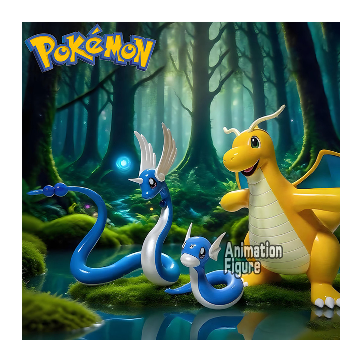 Pokemon Dragonair Evolutions Gruppe Anime Actionfiguren aus PVC, mehrfarbig, Höhe: 5-12 cm - Bild 1