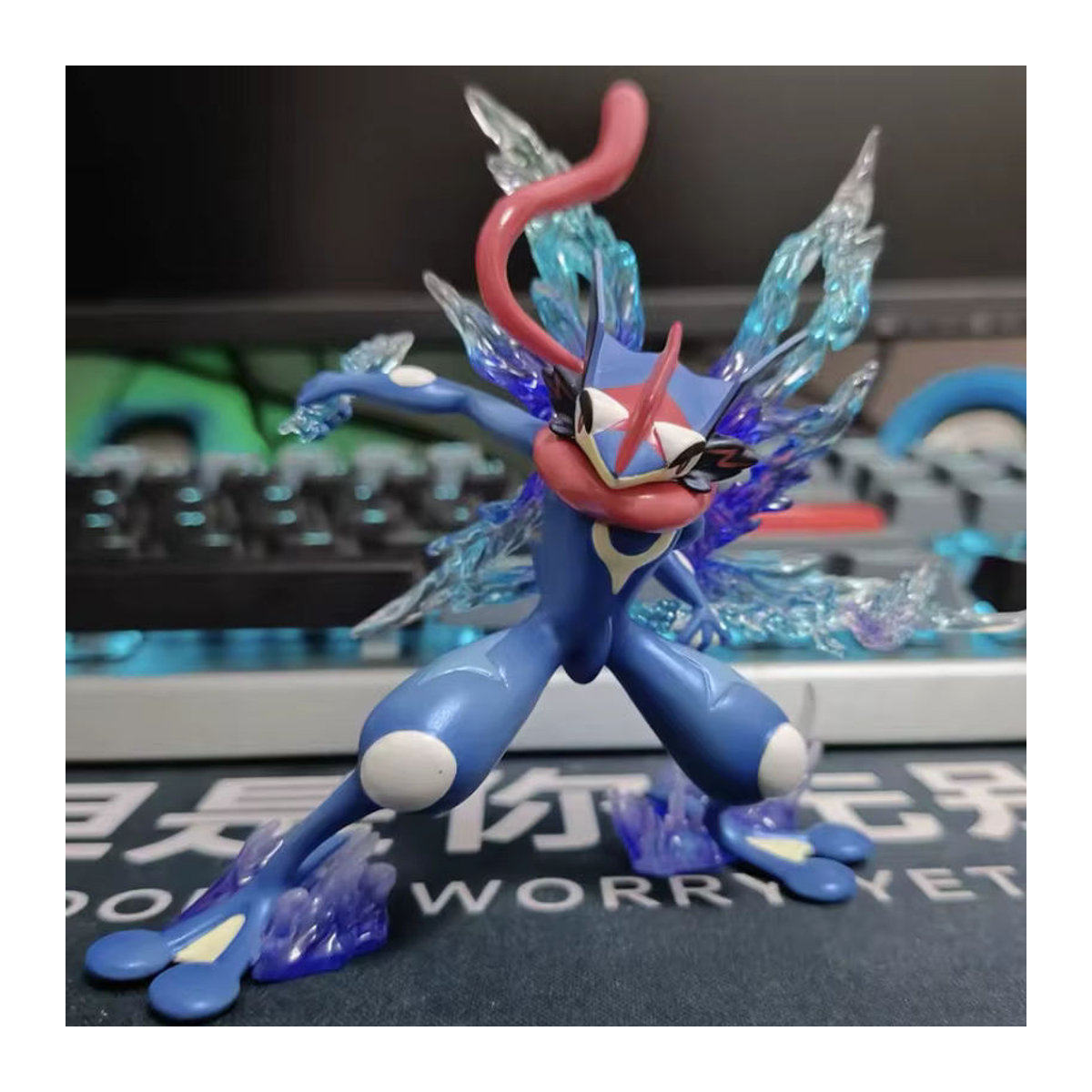 Pokemon Greninja Anime Figur Blau, Dekoration und Sammelmodell aus Kunststoff, Höhe: 12 cm - Bild 2
