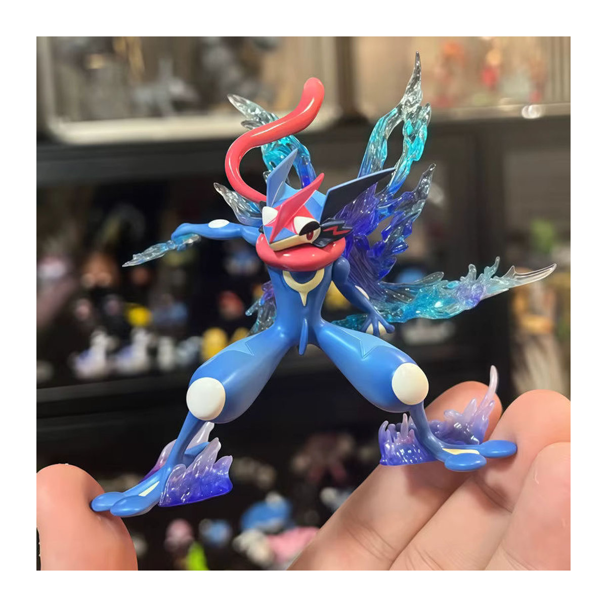 Pokemon Greninja Anime Figur Blau, Dekoration und Sammelmodell aus Kunststoff, Höhe: 12 cm - Bild 3
