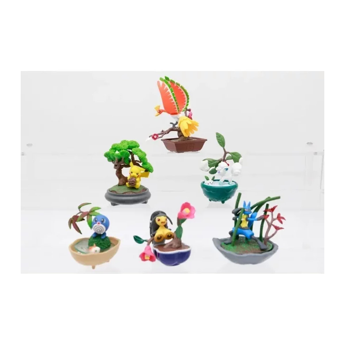 Pokemon Mini Bonsai Diorama Figurenset mit Glaceon und Pikachu in Mehrfarbig aus Kunststoff - Bild 1