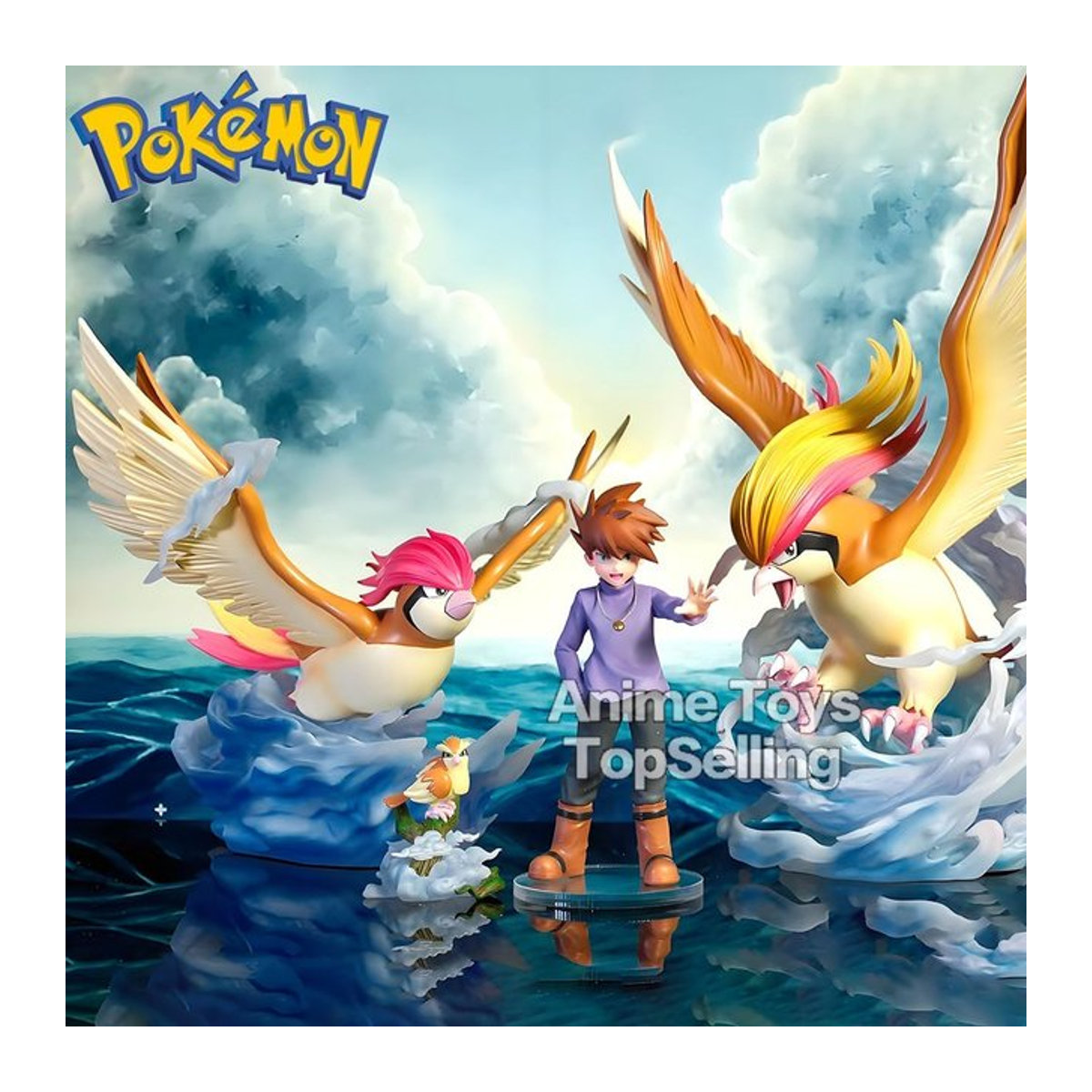 Pokemon Pidgey Evolutions Anime Figuren Set aus Kunststoff, mehrfarbig, Höhe: 3-17 cm - Bild 1