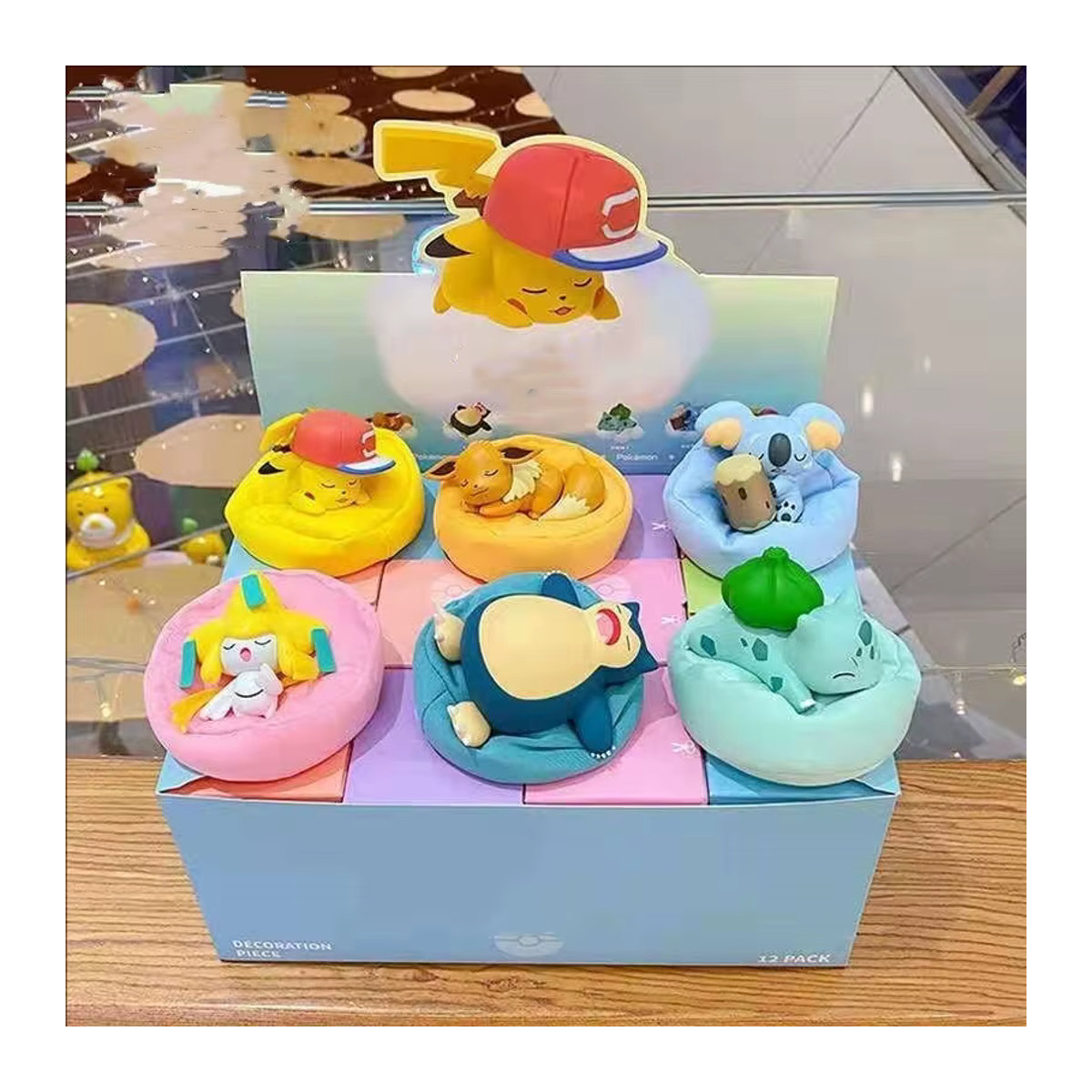 Pokémon Pikachu Blind Box Tierfigur in Gelb als kleine Schreibtisch-Dekoration und Ornament-Puppe aus Kunststoff - Bild 4