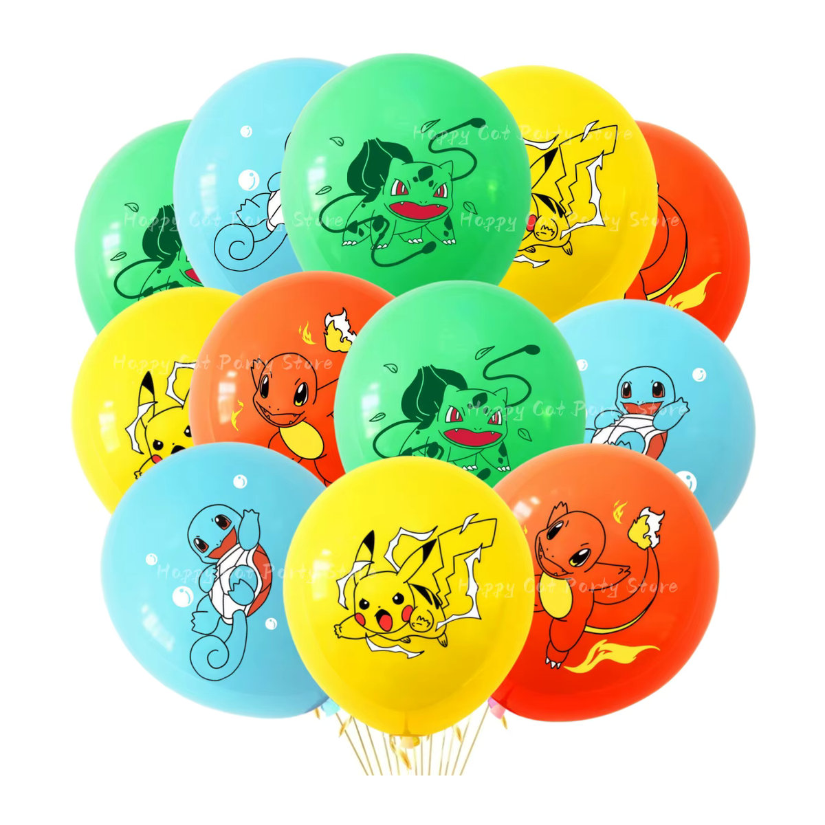 Pokemon Pikachu Latex-Ballons für Kindergeburtstage und Babypartys, mehrfarbig, 40 Stück - Bild 2
