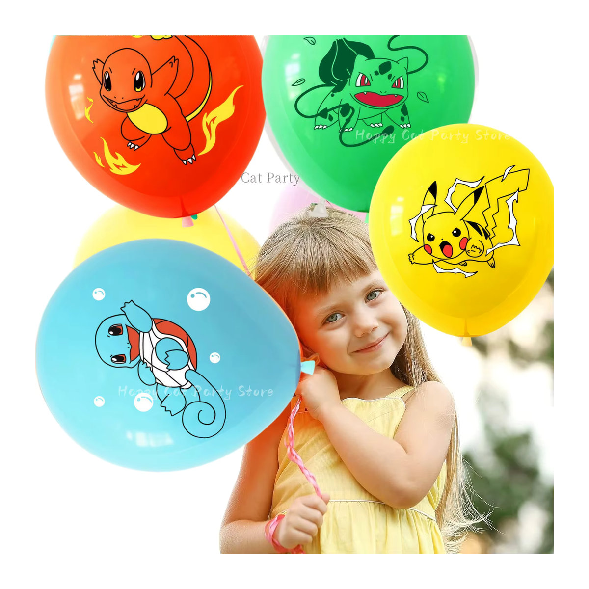 Pokemon Pikachu Latex-Ballons für Kindergeburtstage und Babypartys, mehrfarbig, 40 Stück - Bild 3