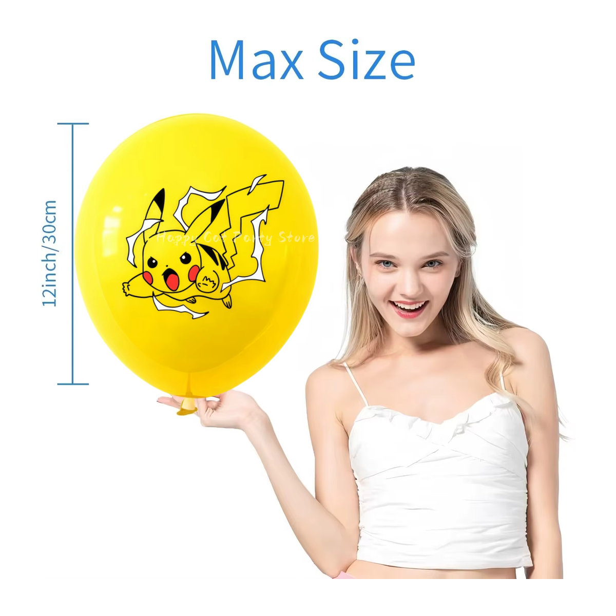 Pokemon Pikachu Latex-Ballons für Kindergeburtstage und Babypartys, mehrfarbig, 40 Stück - Bild 4