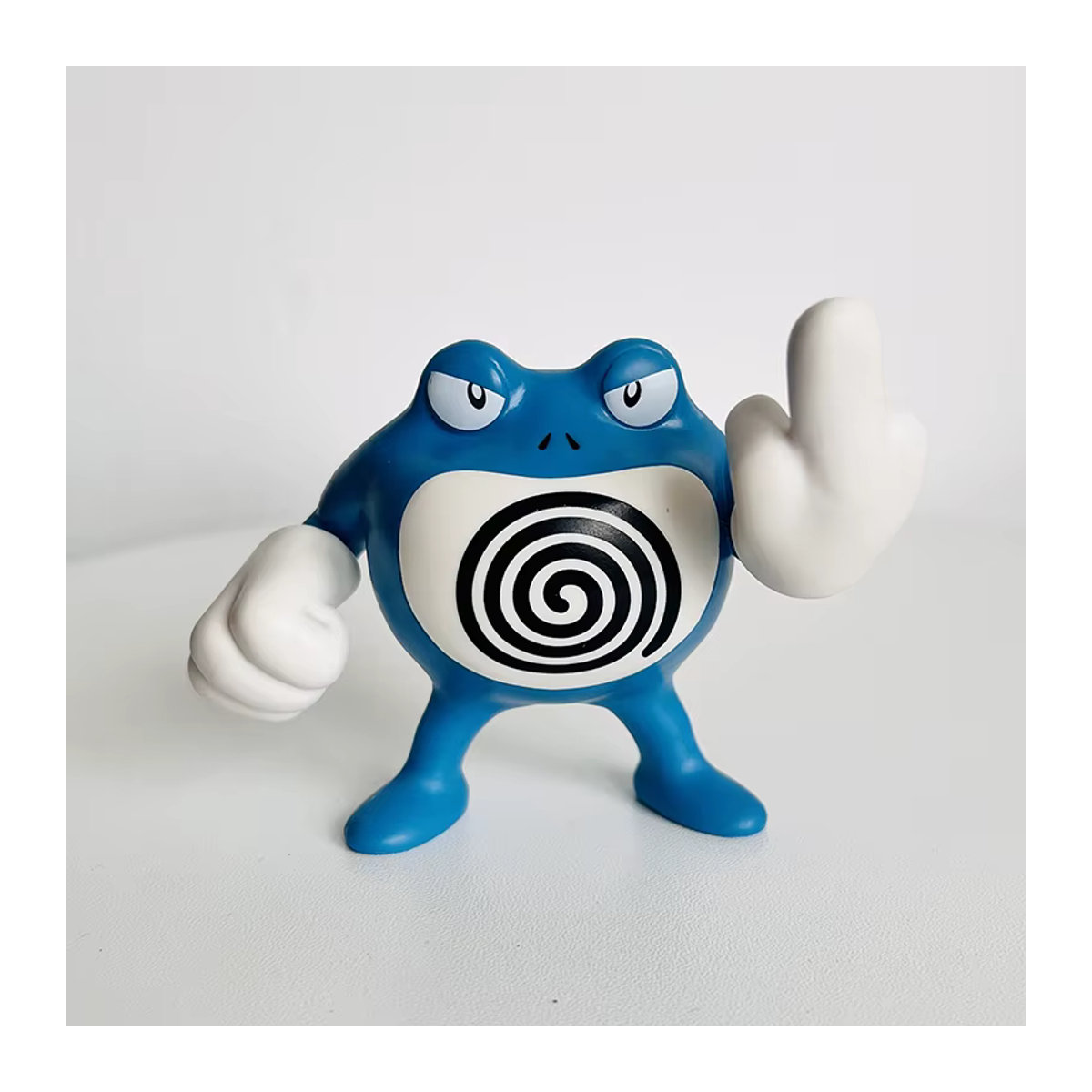 Pokemon Poliwrath Actionfigur aus PVC in Blau, 8 cm Modell für Sammler und Dekoration - Bild 2