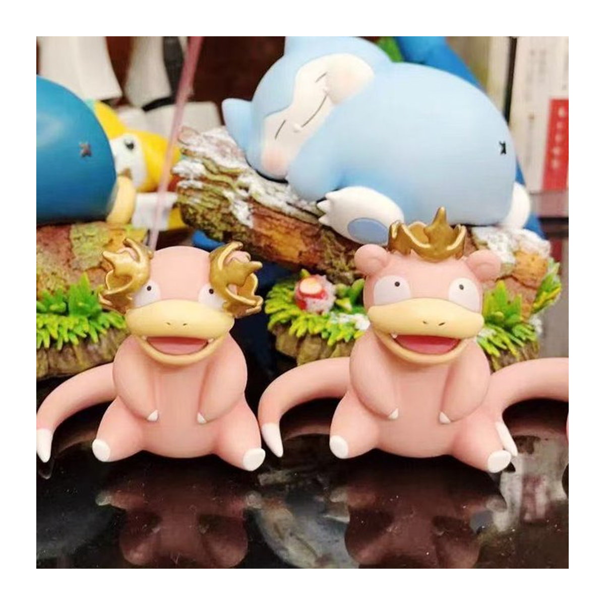 Pokemon Slowpoke Actionfigur aus Kunststoff in Rosa als dekoratives Modell für deine Sammlung - Bild 1