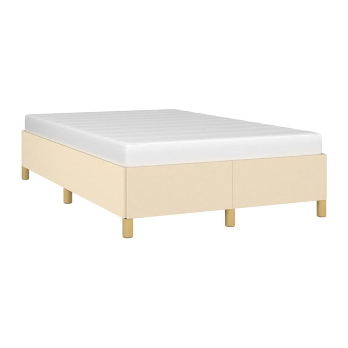 Polsterbett vidaxl in Beige aus Stoff und Holzwerkstoff, B/T/H: 120 x 200 cm - Bild 1