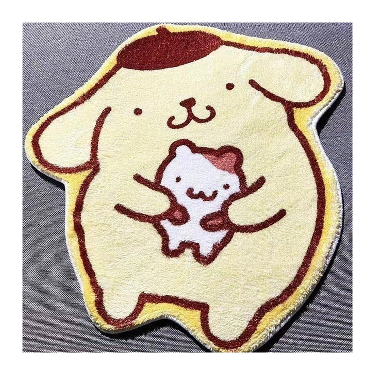 Pompompurin Plüschteppich Gelb im Kawaii Anime Design für Schlafzimmer und Spielzimmer - Bild 1
