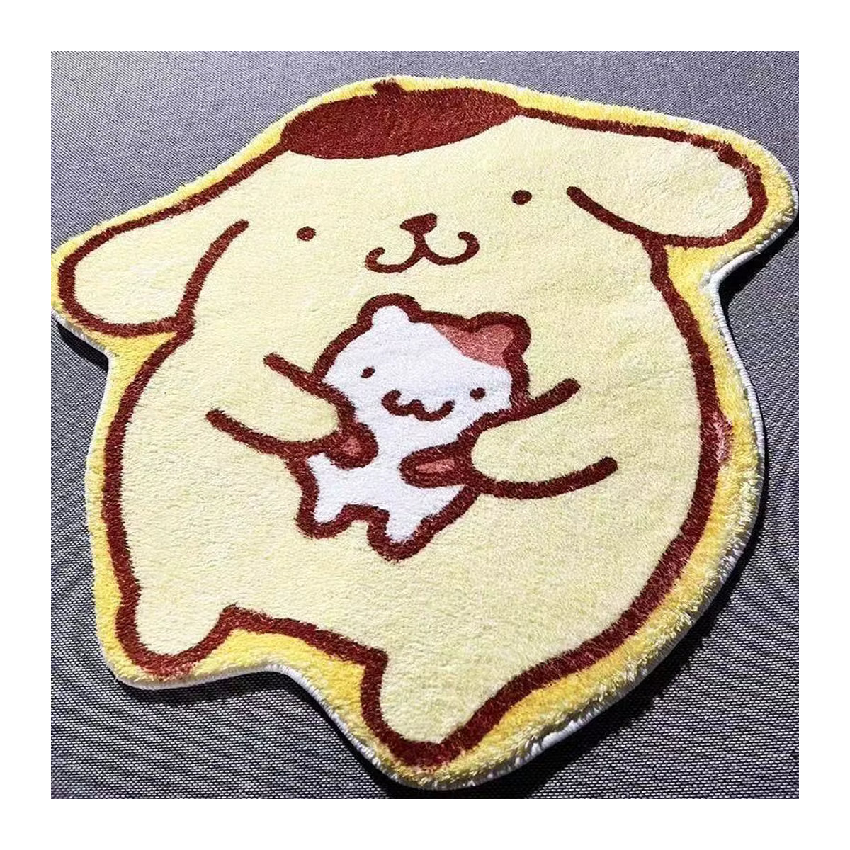Pompompurin Plüschteppich Gelb im Kawaii Anime Design für Schlafzimmer und Spielzimmer - Bild 2