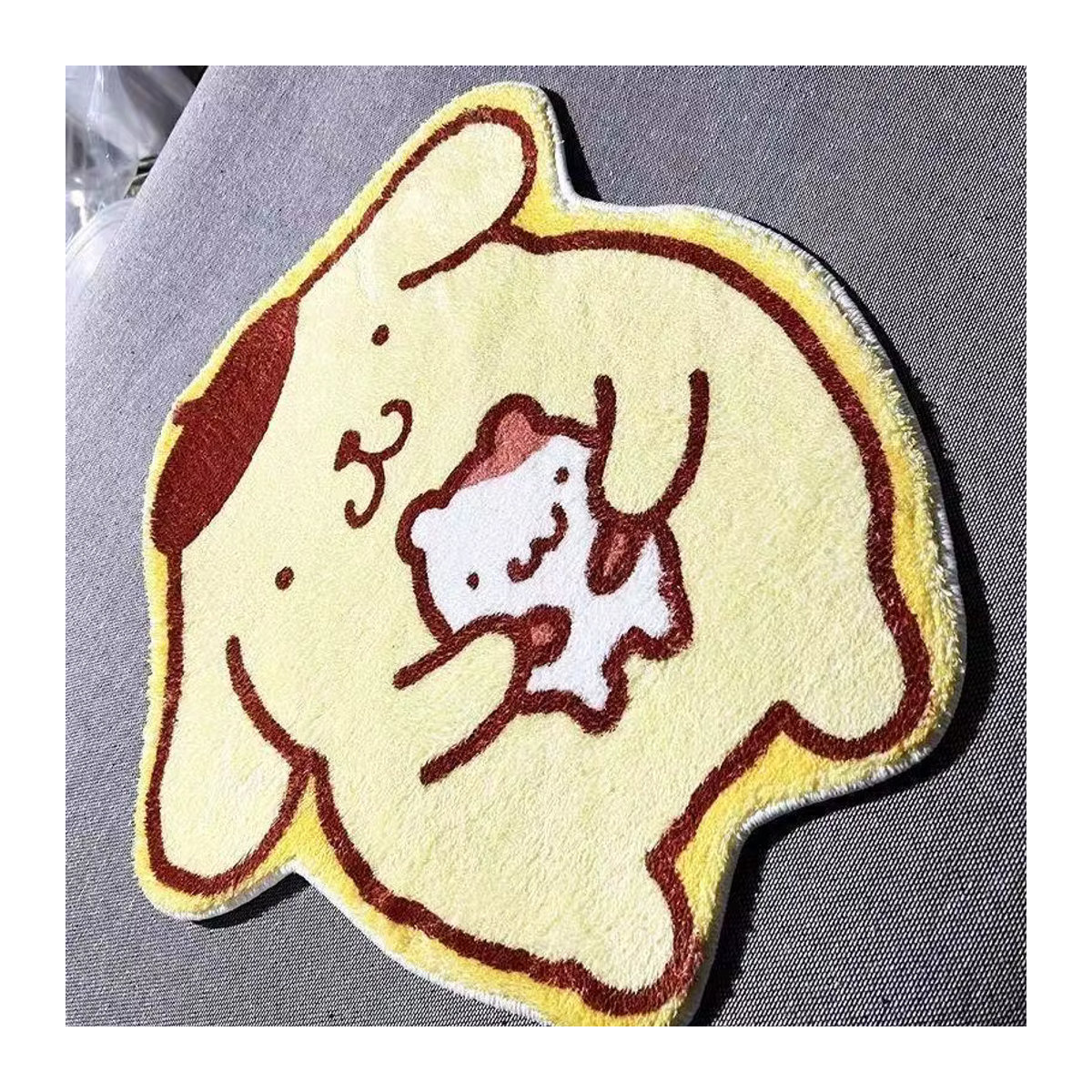 Pompompurin Plüschteppich Gelb im Kawaii Anime Design für Schlafzimmer und Spielzimmer - Bild 3