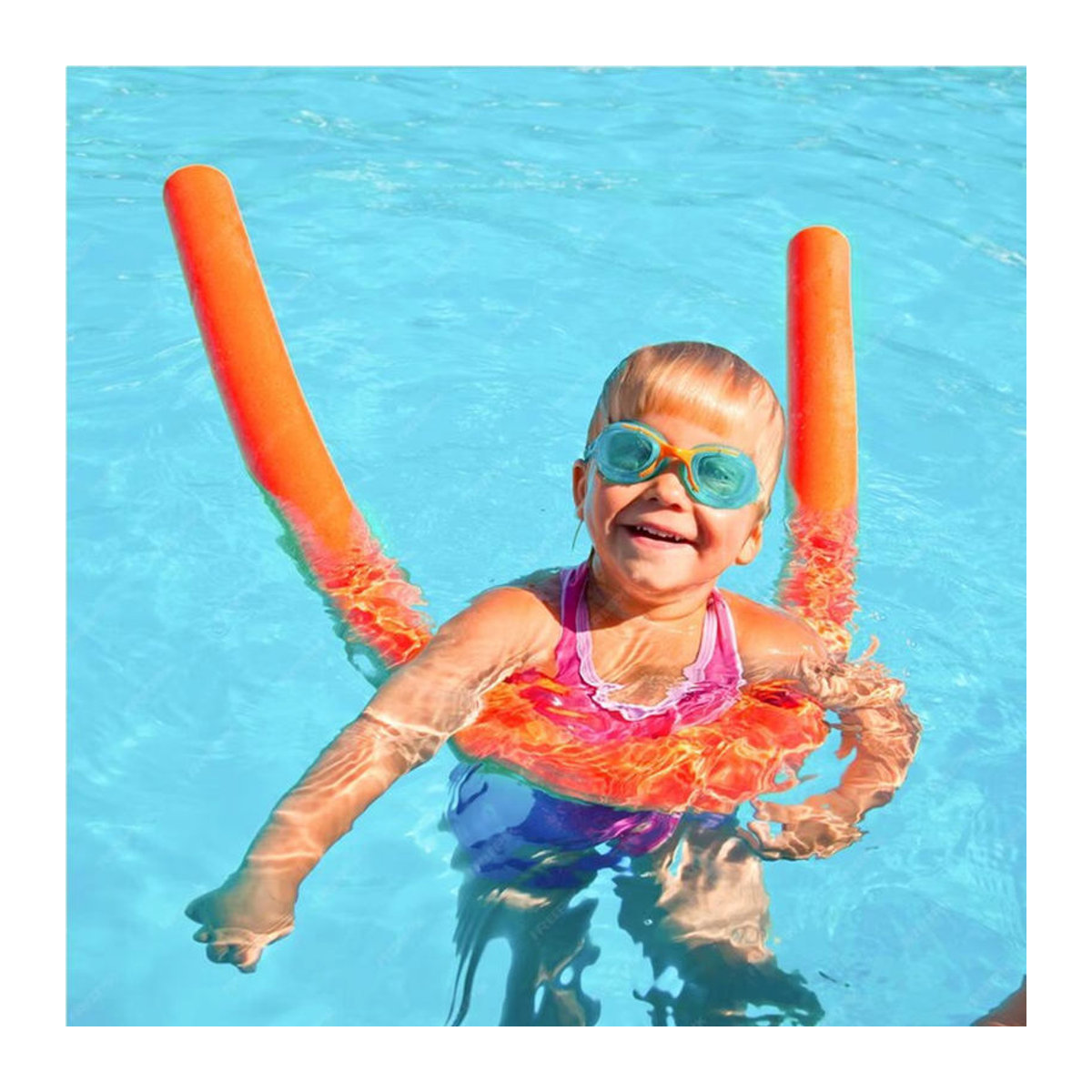 Pool-Nudeln aus Schaumstoff als Schwimmstab und Trainingsgerät für Kinder und Erwachsene - Bild 2