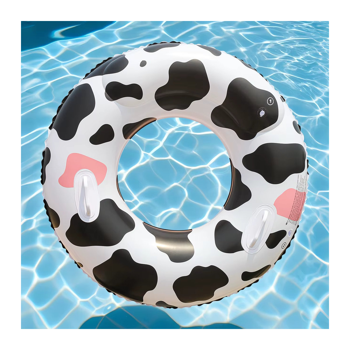 Pool-Schwimmring mit Kuhmuster für Strand und Pool - Bild 5