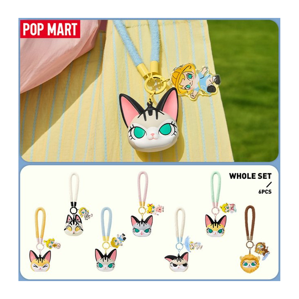 POP MART Baby Molly & Baby Tabby Serie Pinch Anhänger Blindbox in mehrfarbigem Design - Bild 1