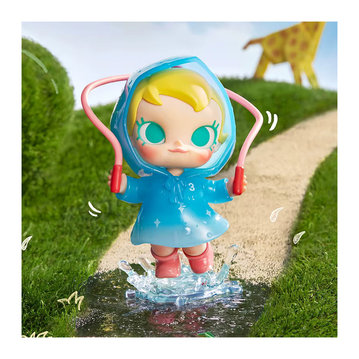 POP MART Baby Molly Lustige Regentagsfigur in Blau - Bild 6