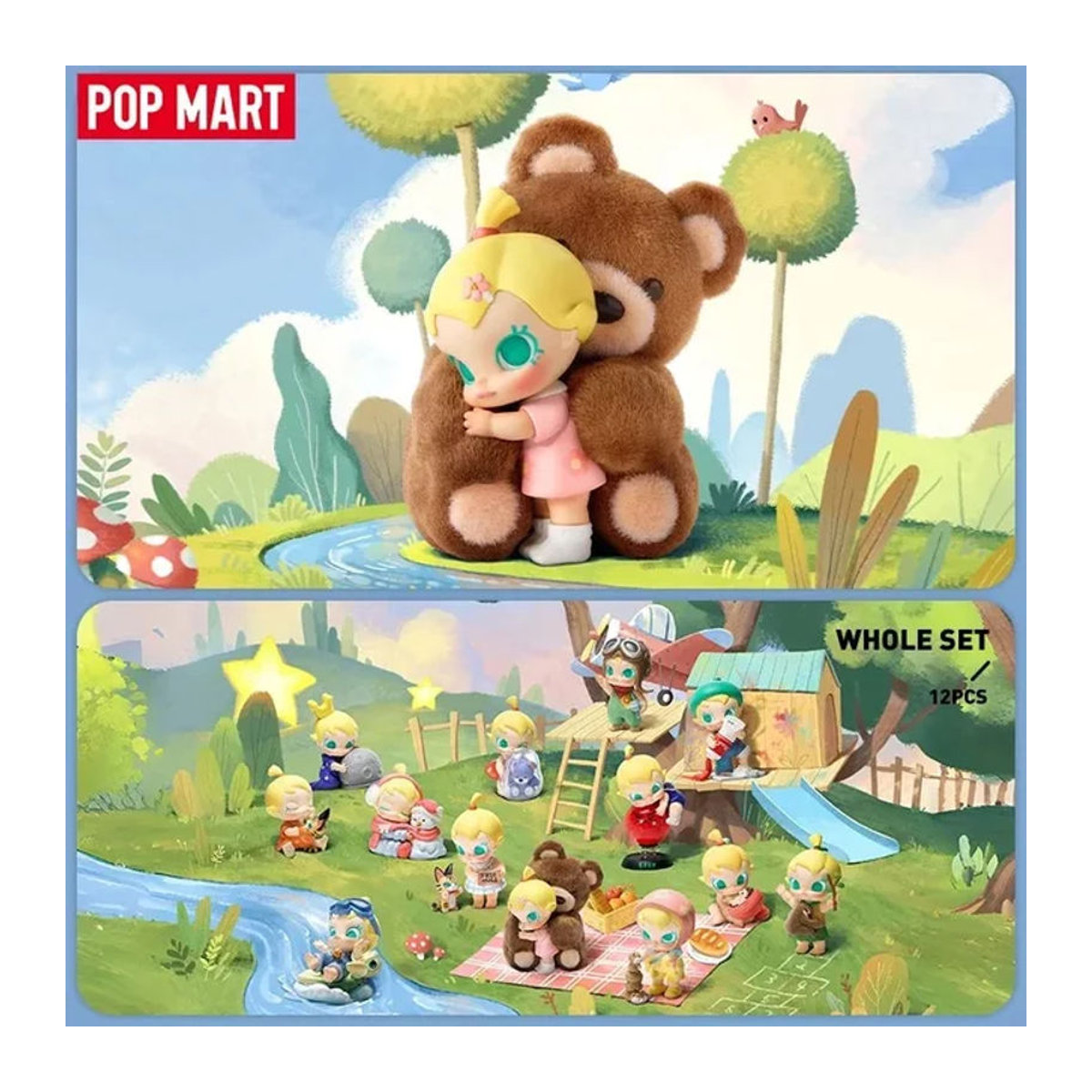 POP MART Baby Molly My Huggable Discovery Series Blind Box Mehrfarbige Kawaii Anime Actionfigur aus Kunststoff - Bild 1