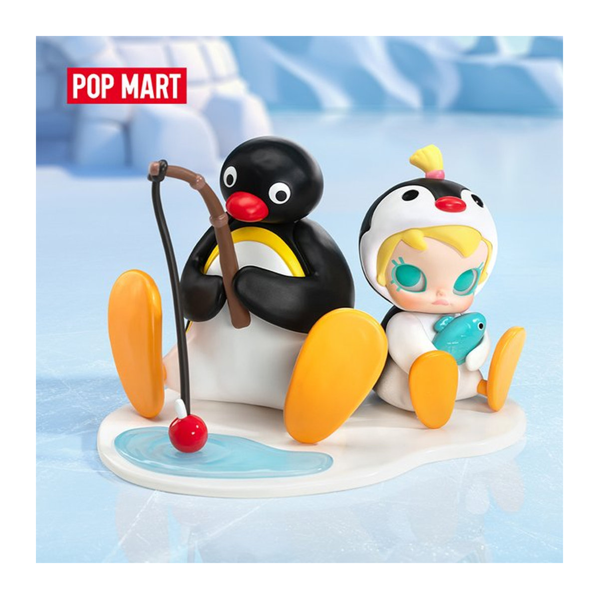 POP MART Baby Molly x PINGU Fishing Time Figur, mehrfarbig - Bild 1