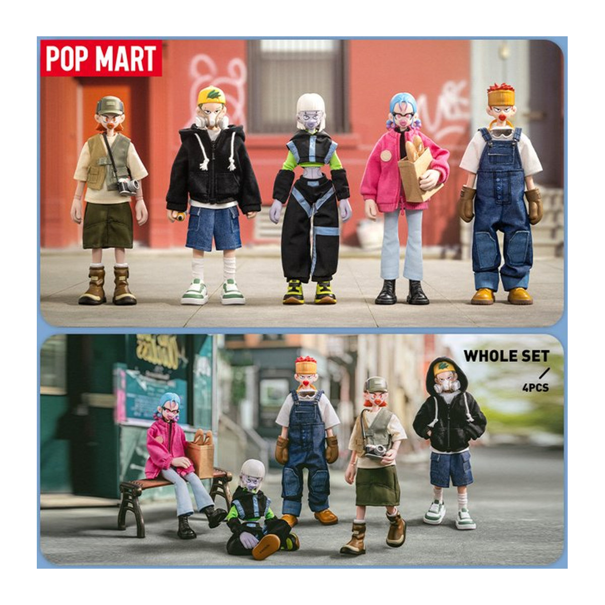 POP MART BAZBON Label Plan Serie 1/8 Blind Box Actionfigur aus Kunststoff, mehrfarbig - Bild 1