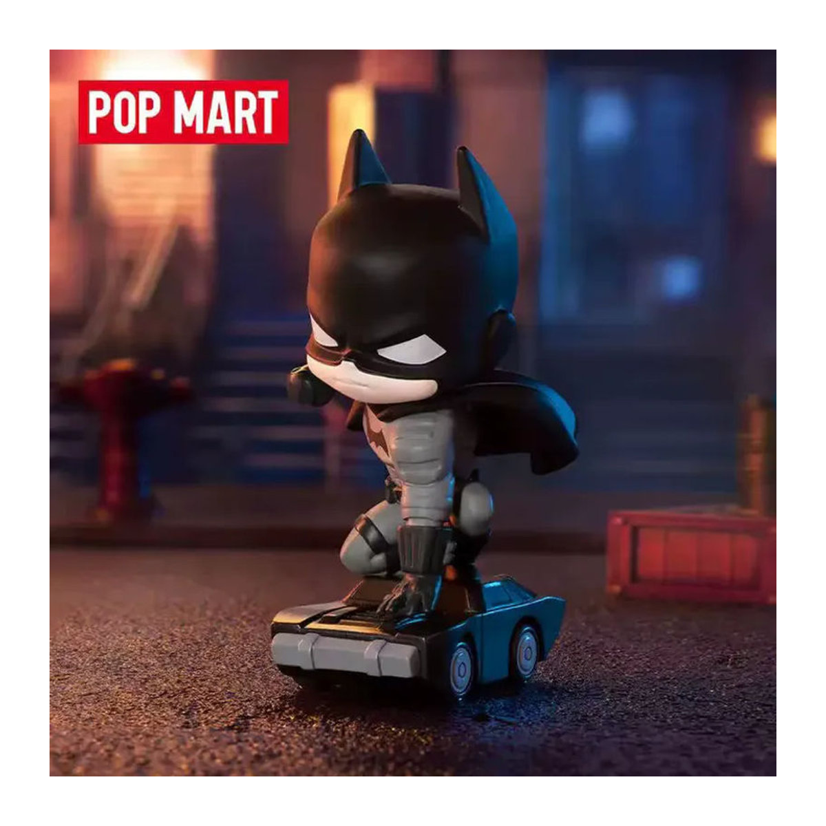 Pop Mart DC Gotham City Serie Mystery Box Blind Box Actionfiguren Batman Harley Quinn Joker Justice League Dekoration aus Kunststoff in Schwarz - Bild 1