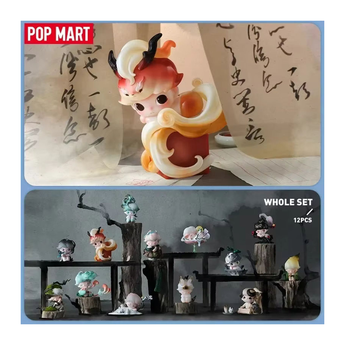 POP MART DIMOO Geschichten in der Tasse Serie Blind Box Mehrfarbiges Anime Action Figure Spielzeug aus Kunststoff - Bild 1