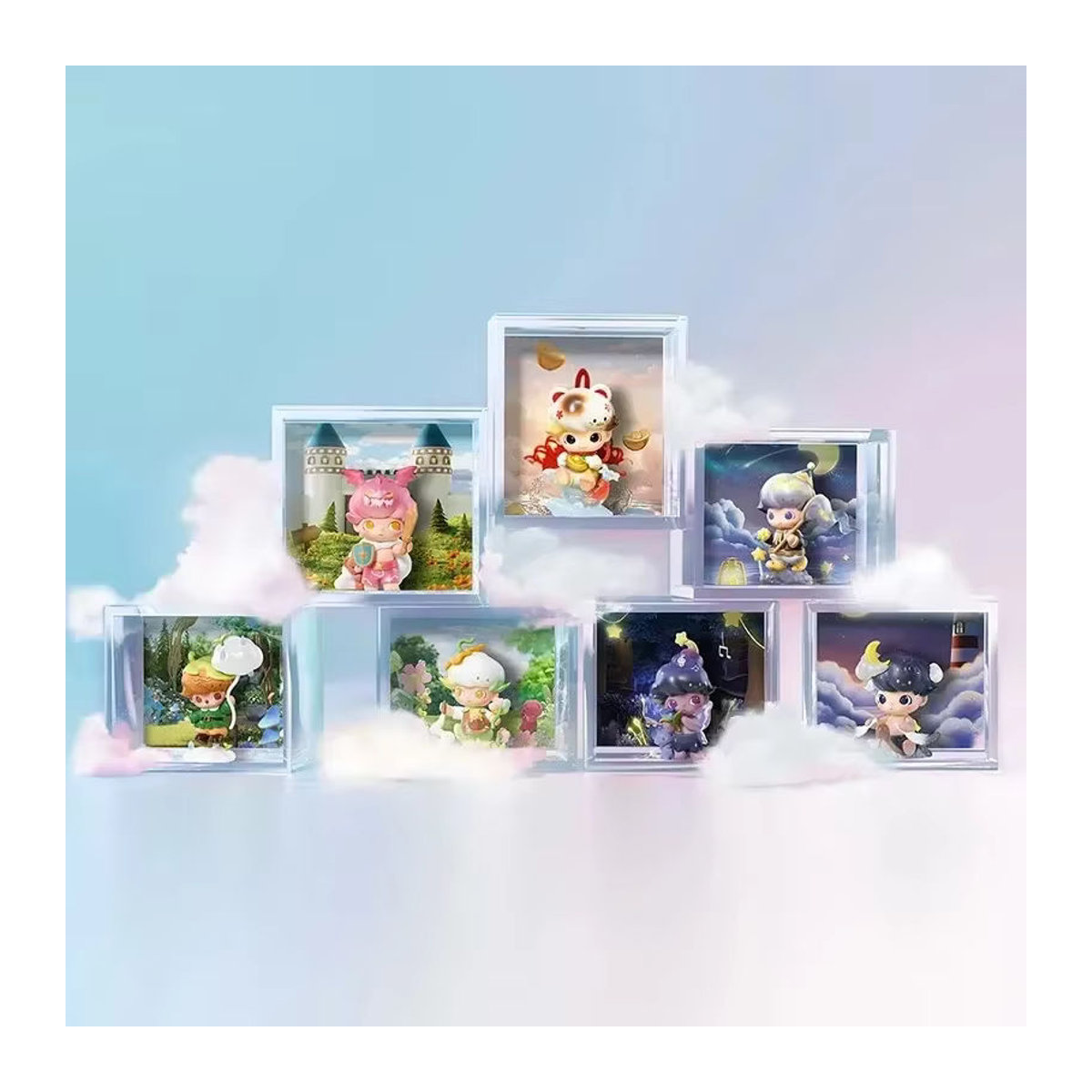 POP MART DIMOO Weben Wunder Serie Blind Box Kawaii Anime Action Figure Mehrfarbig - Bild 2