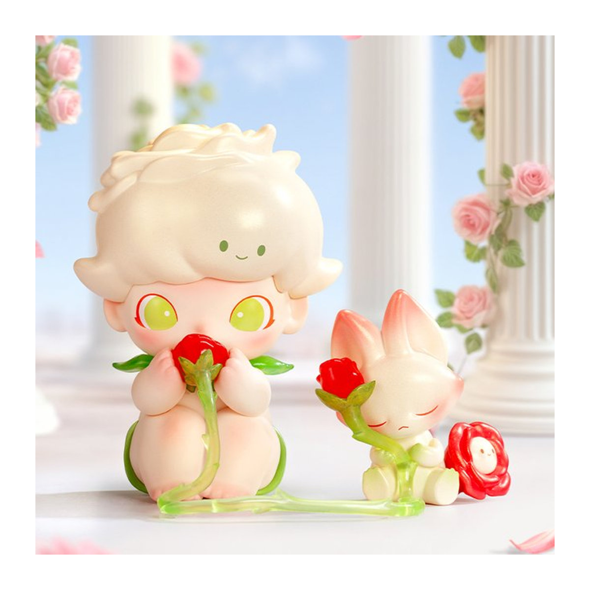 POP MART DIMOO Whisper of the Rose Figur in Rosa aus Kunststoff - Bild 1