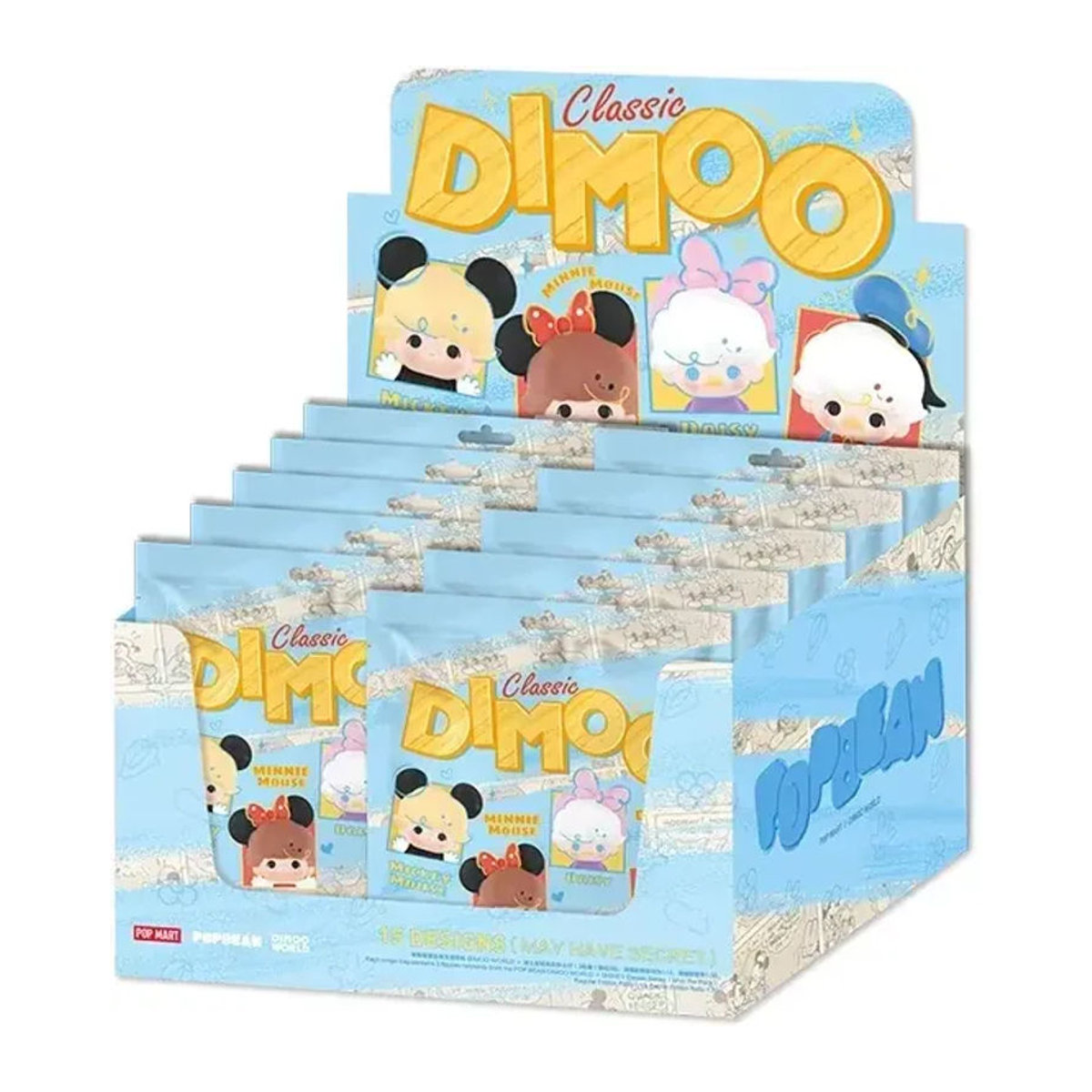POP MART DIMOO WORLD x DISNEY Klassische Serie Blind Box Actionfigur in Blau für deine Dekoration - Bild 1