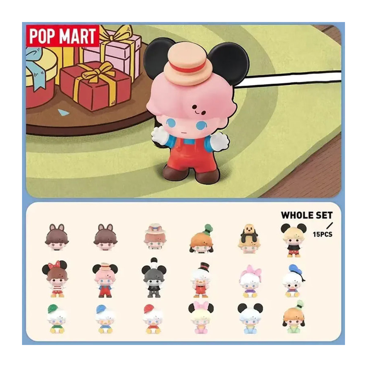 POP MART DIMOO WORLD x DISNEY Klassische Serie Blind Box Actionfigur in Blau für deine Dekoration - Bild 2