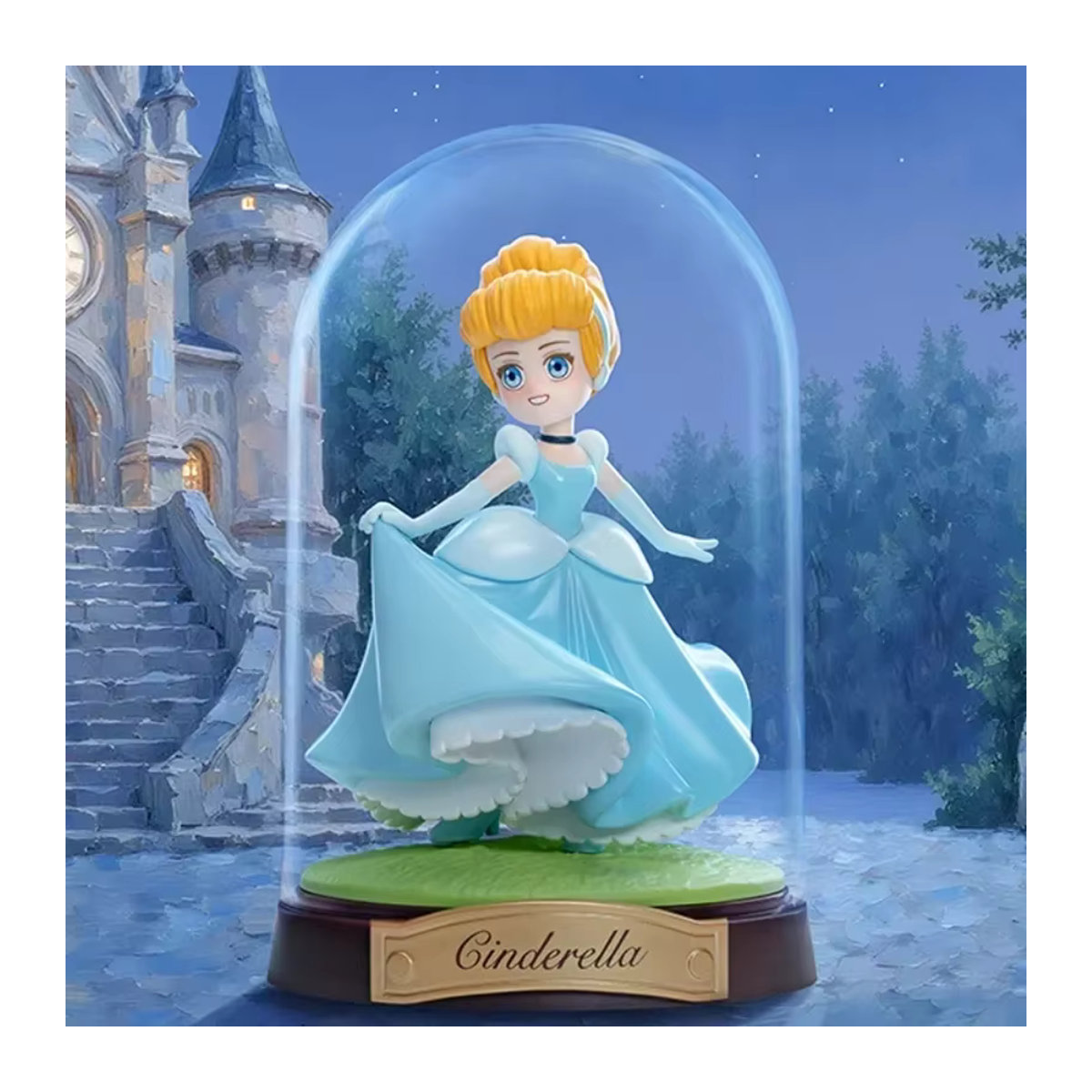 Pop Mart Disney Princess Create Your World Series Blind Box Mystery Box mit blauer Anime-Figur aus Kunststoff - Bild 1
