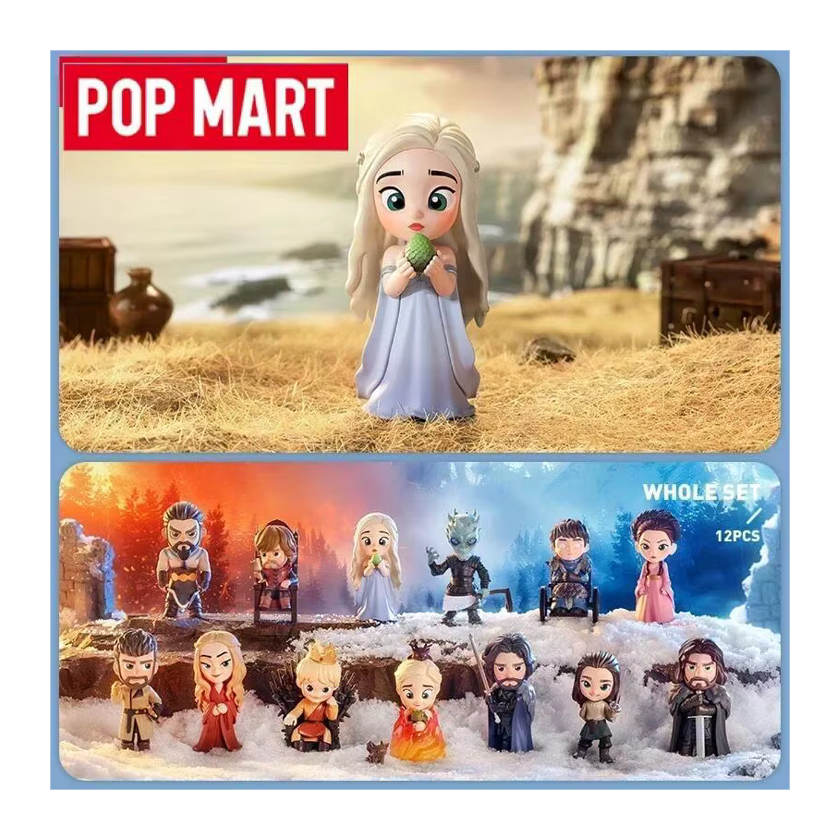 POP MART Game of Thrones Serie Anime-Figur Blind Box Mystery Box Spielzeugpuppe mehrfarbig - Bild 1