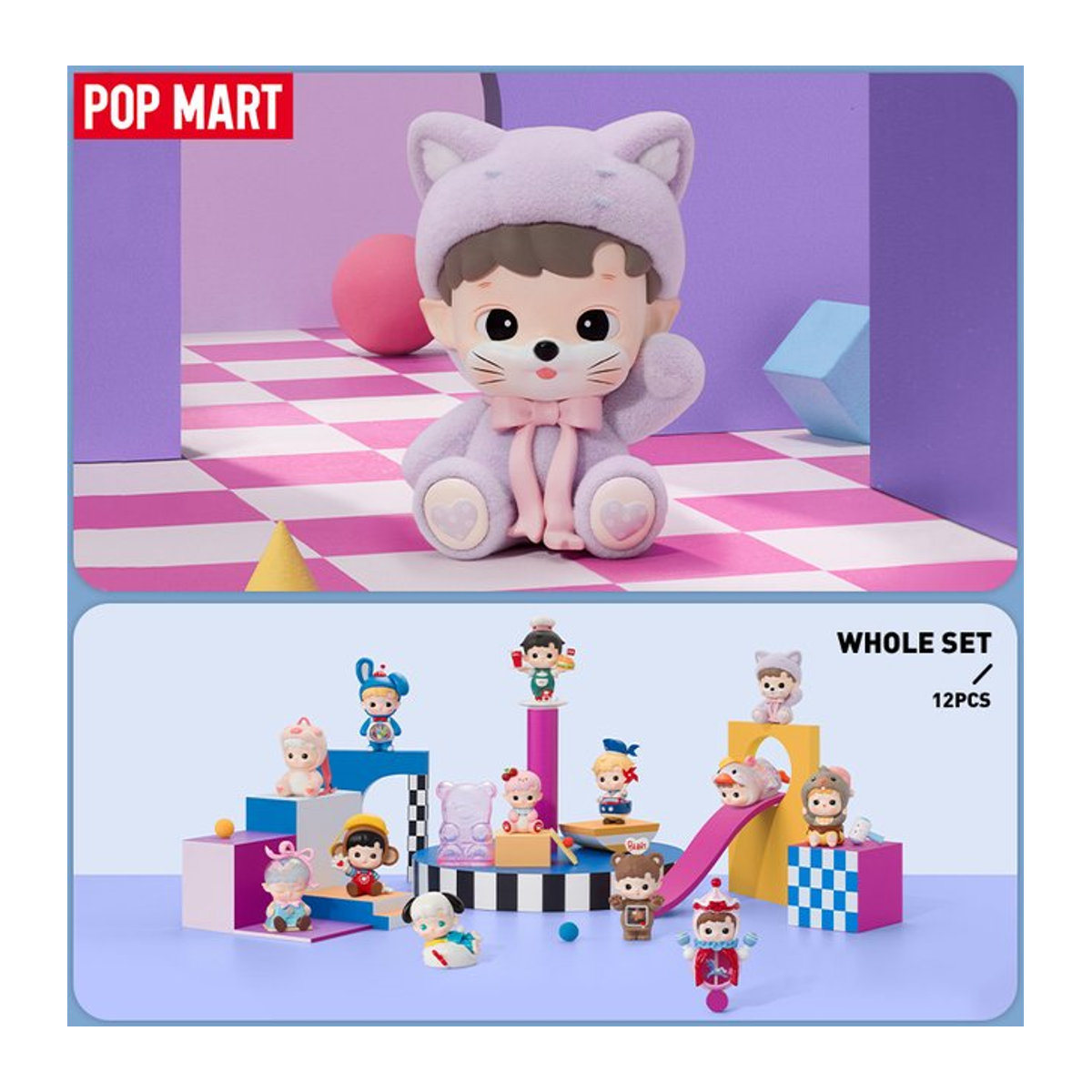POP MART HACIPUPU Rolling Time Machine Series Blind Box Sammelfigur aus Kunststoff in Mehrfarbig - Bild 1