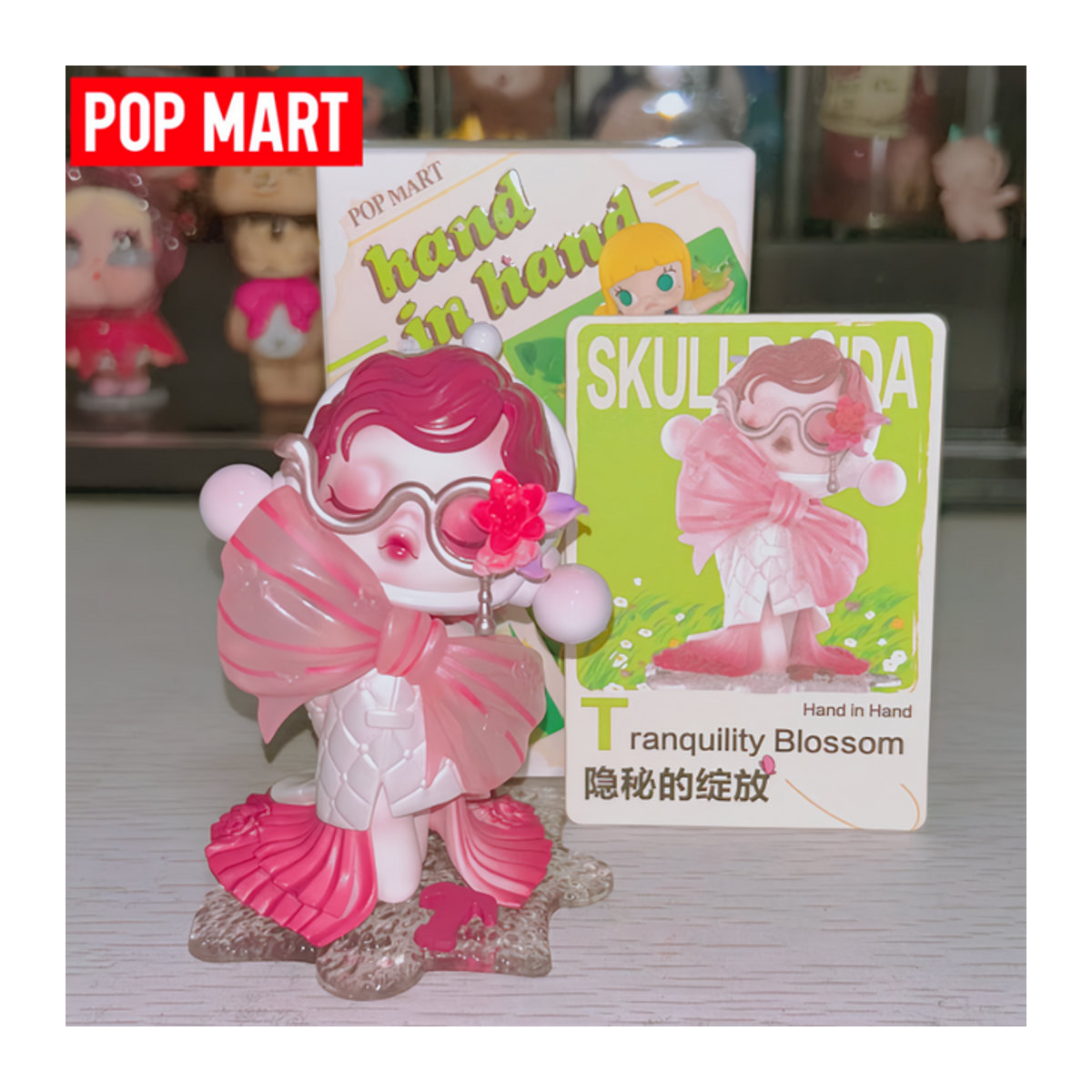 POP MART Hand In Hand Serie Blindbox Cartoon Anime Actionfigur in Rosa - Bild 1