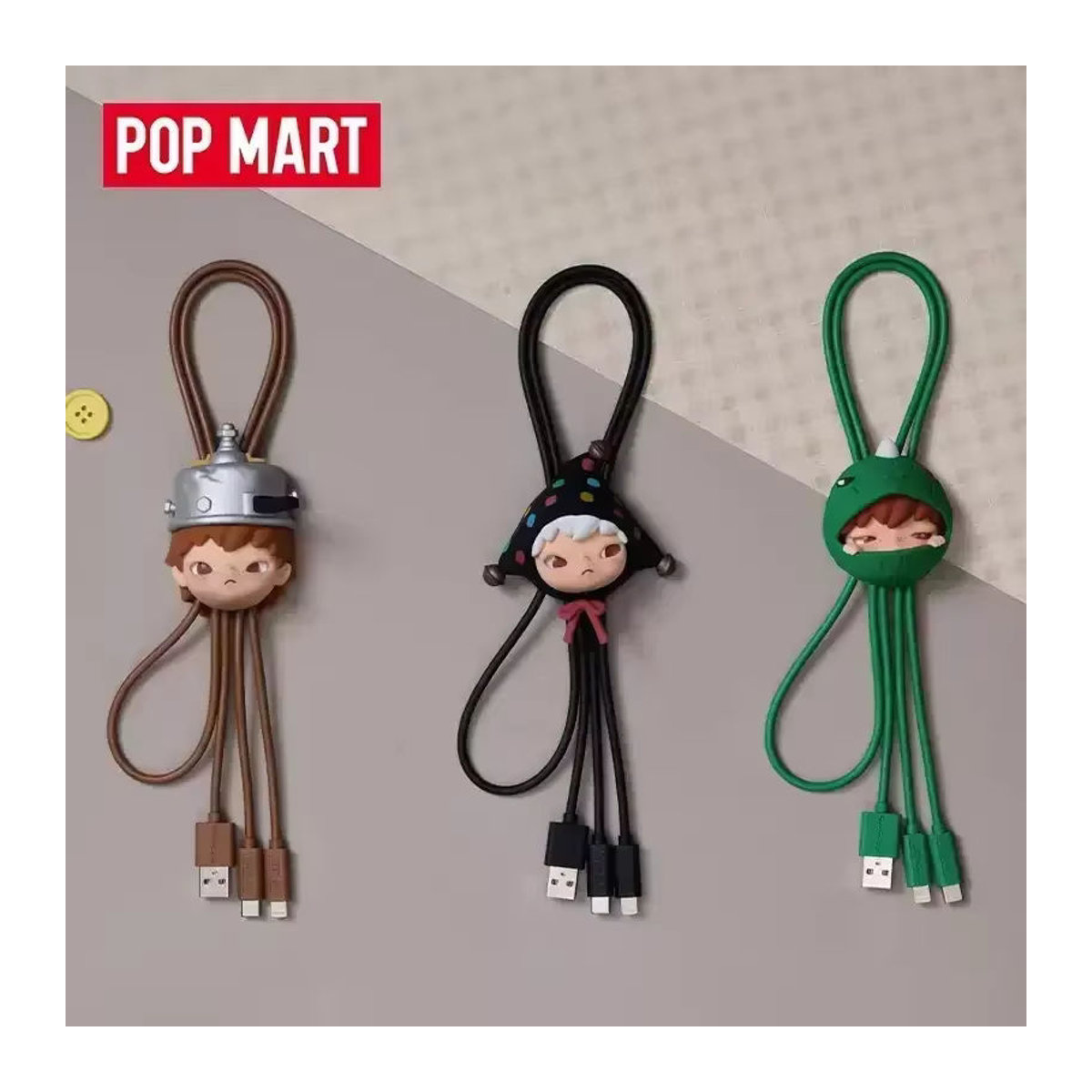 POP MART Hirono Echo Serie Blind Box Mystery Box Sammelfigur aus Kunststoff, mehrfarbig - Bild 1