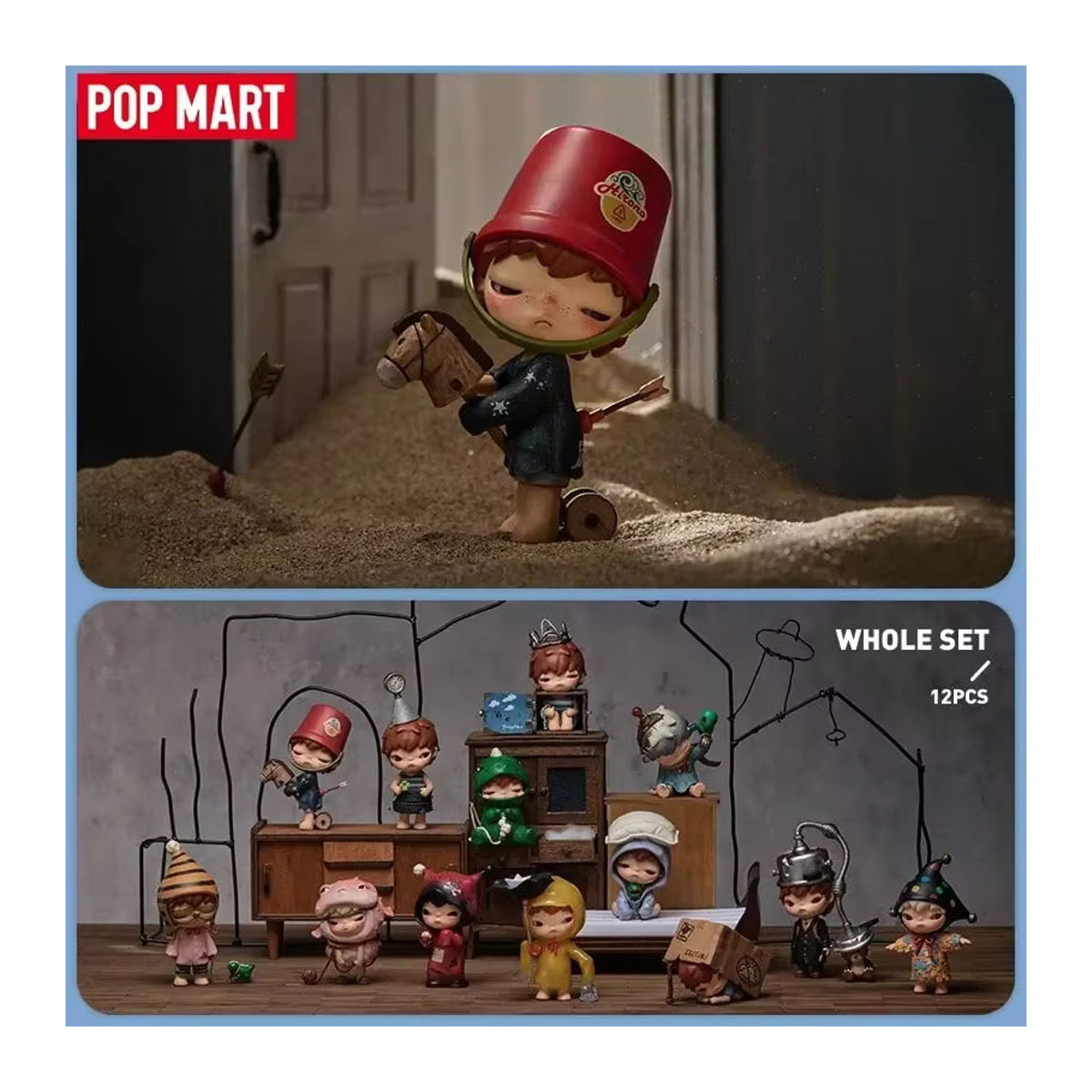 POP MART Hirono Echo Serie Blind Box Sammelfigur aus Kunststoff, mehrfarbig - Bild 1