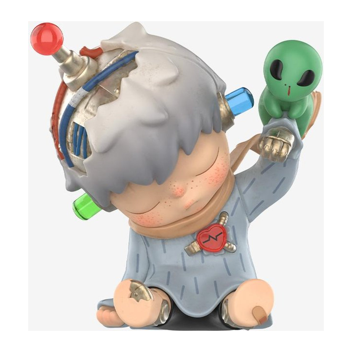POP MART Hirono Echo Serie Figuren Blind Box Sammlerstück Set aus 12 mehrfarbigen Figuren aus Kunststoff und Metall - Bild 1