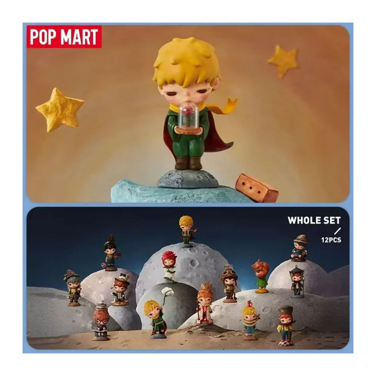 POP MART Hirono Le Petit Prince Serie Blind Box Mehrfarbige Anime Action Figure aus Kunststoff - Bild 1