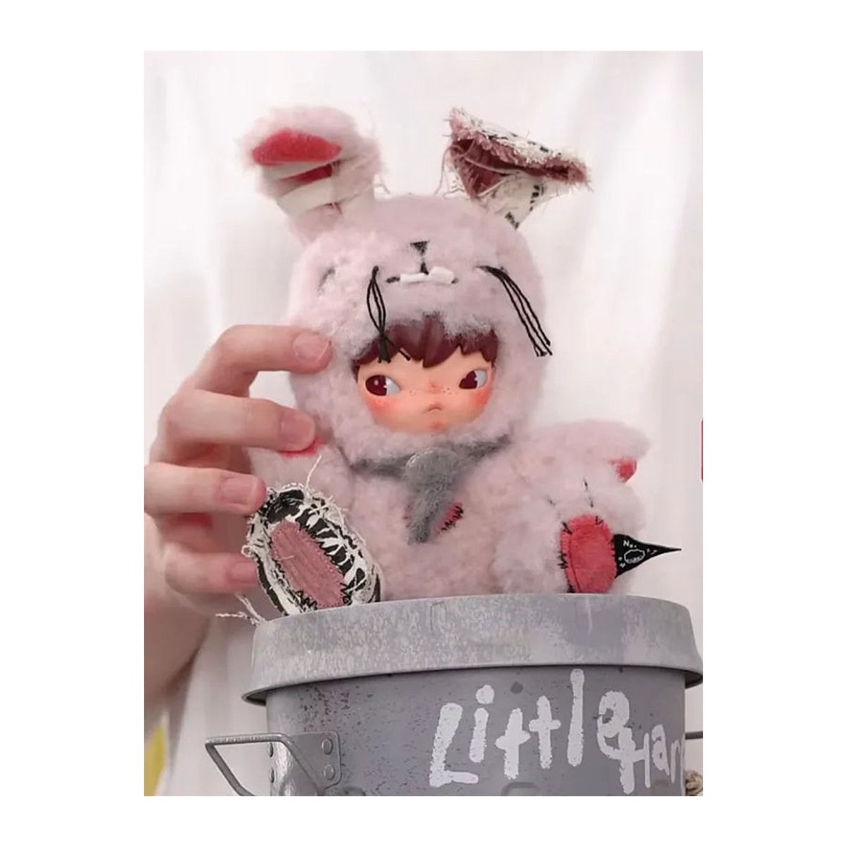 POP MART Hirono Little Hare Blind Box Rosa Anime-Figur als Sammlerstück und Dekoration - Bild 2