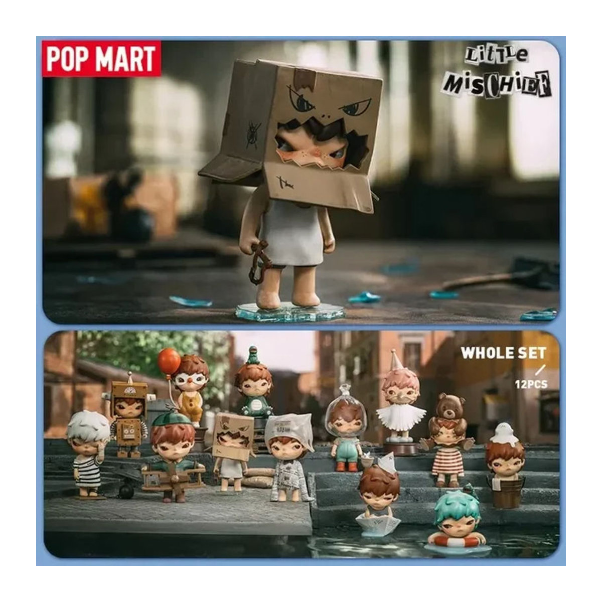 Pop Mart Hirono Little Mischief Series Blind Box Mehrfarbige Anime Figur aus Kunststoff als Dekoration für dich - Bild 1