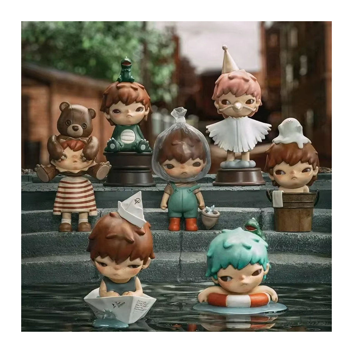 Pop Mart Hirono Little Mischief Series Blind Box Mehrfarbige Anime Figur aus Kunststoff als Dekoration für dich - Bild 2