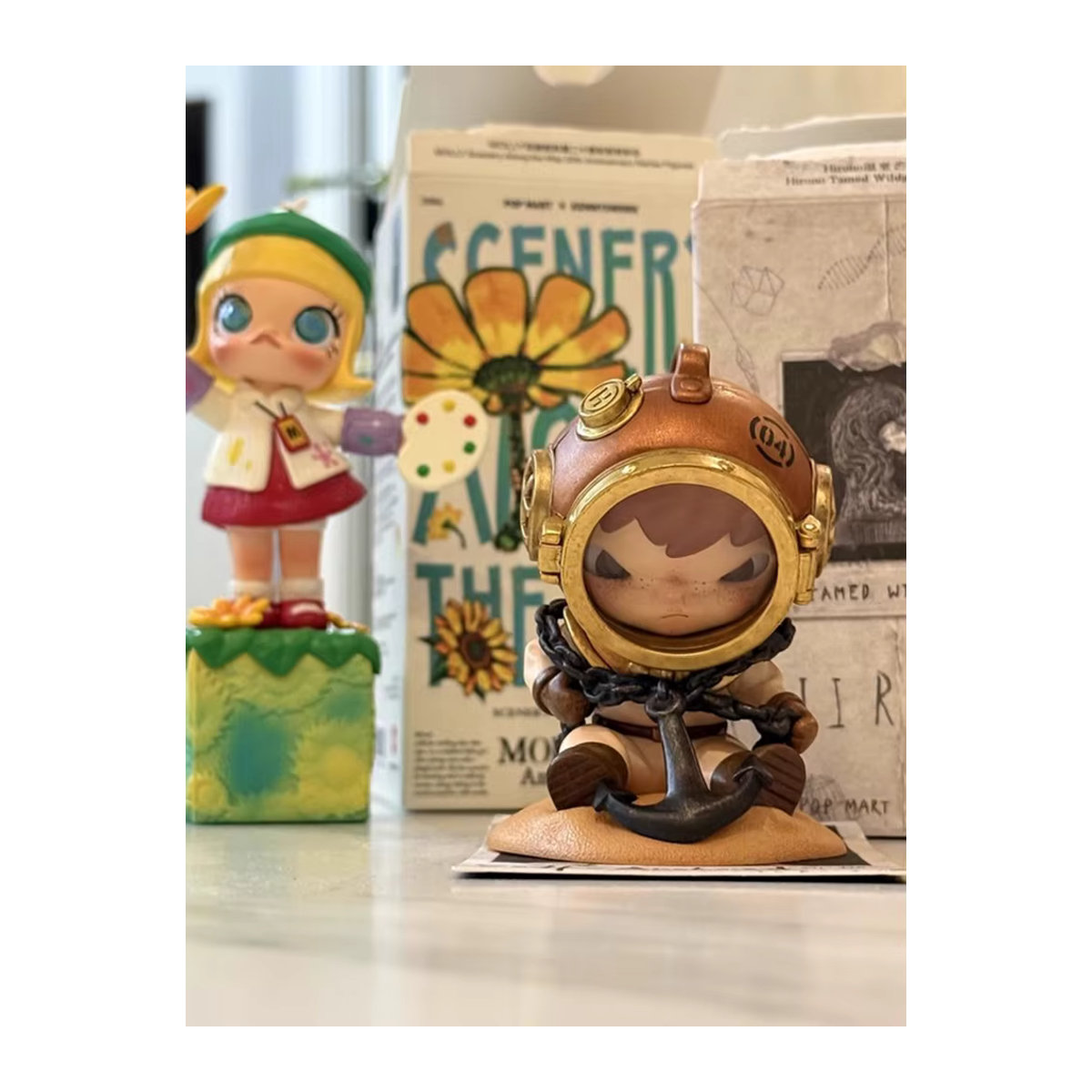 POP MART Hirono TAMED WILDGRASS Mystery Box Anime Actionfigur in Braun - Bild 1