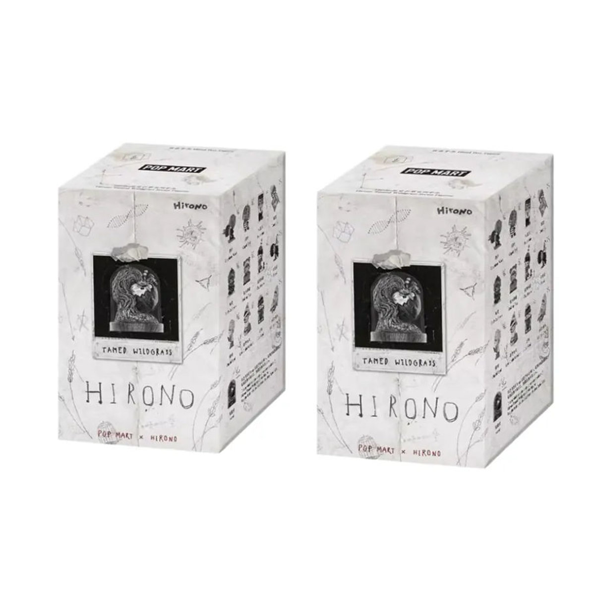 POP MART Hirono Tamed Wildgrass Serie Blind Box Anime Actionfigur aus Kunststoff in Weiß - Bild 3