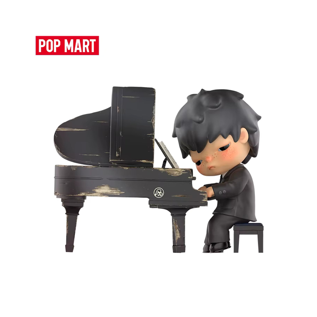 POP MART Hirono The Pianist Figure Limited Edition in Schwarz - Bild 3
