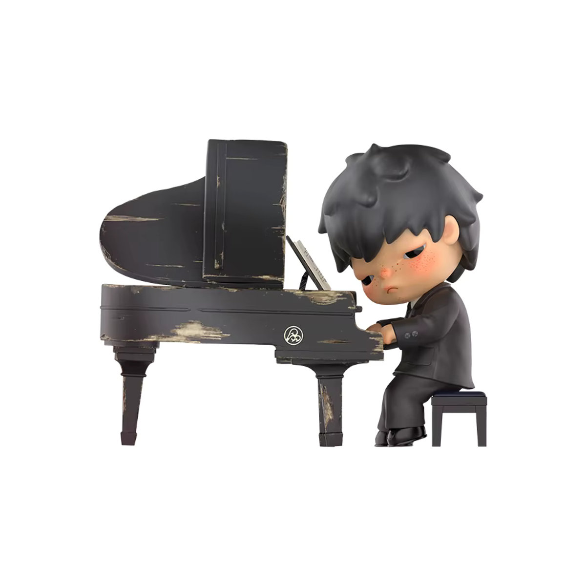 POP MART Hirono The Pianist Figure Limited Edition in Schwarz - Bild 4