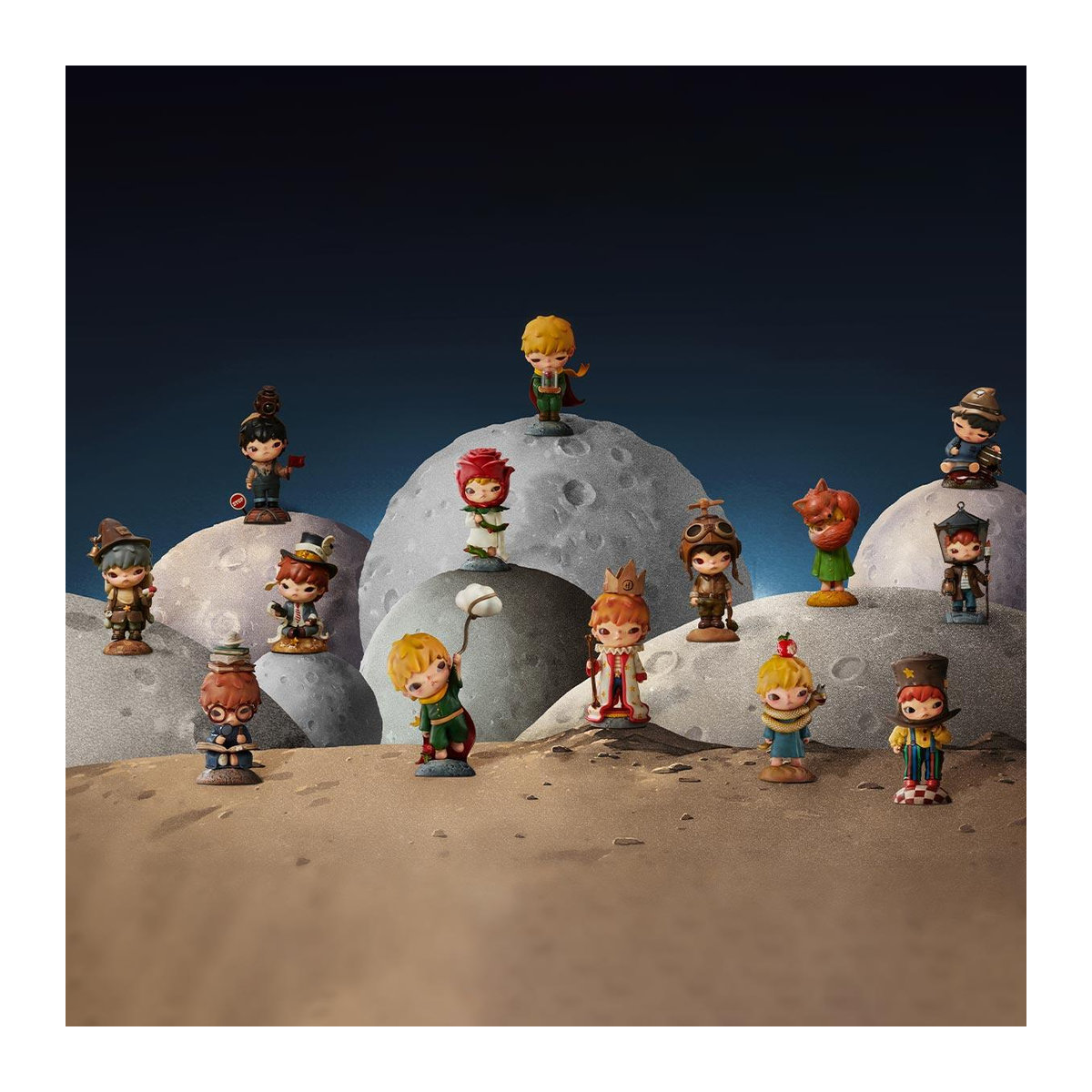 POP MART Hirono x Der Kleine Prinz Serie Figuren Blind Box Set, mehrfarbig - Bild 1