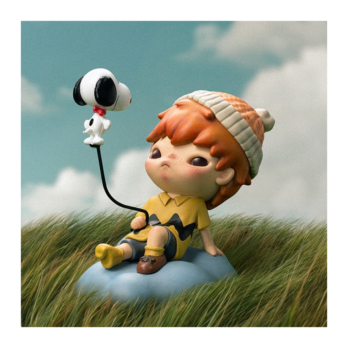 POP MART Hirono x Snoopy Figur aus Kunstharz in Mehrfarbig - Bild 1