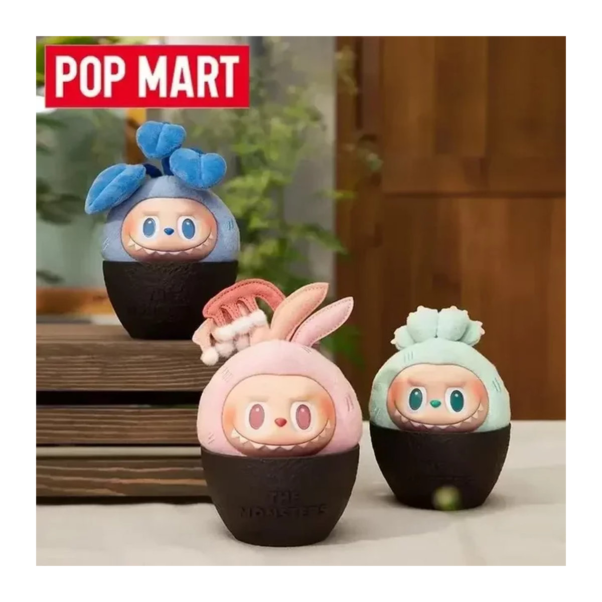 POP MART Labubu Mystery Box Naughty Plants Serie Blind Box mit Anime Figur und Ornamenten in Grün und Mehrfarbig - Bild 1